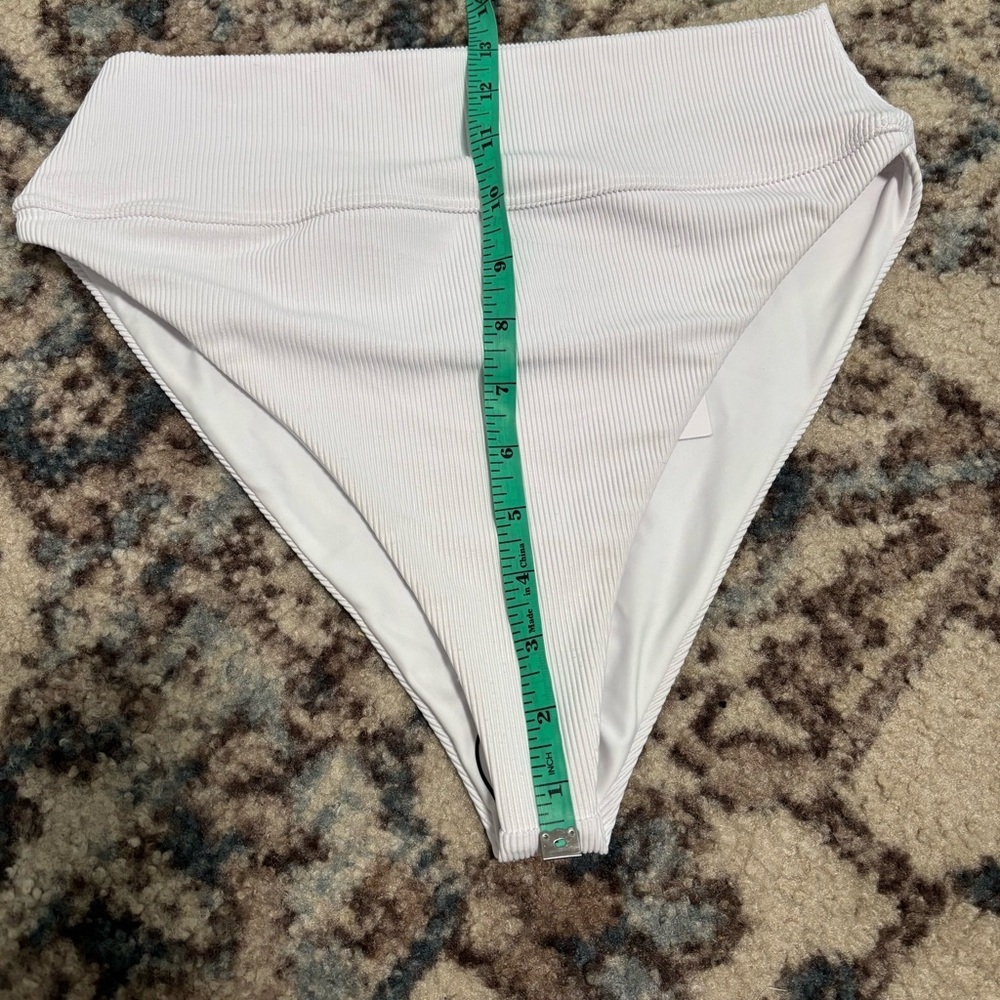 NEW Beach Riot Core Collection Highway Ribbed White Bikini Bottom - Picture 13 of 13